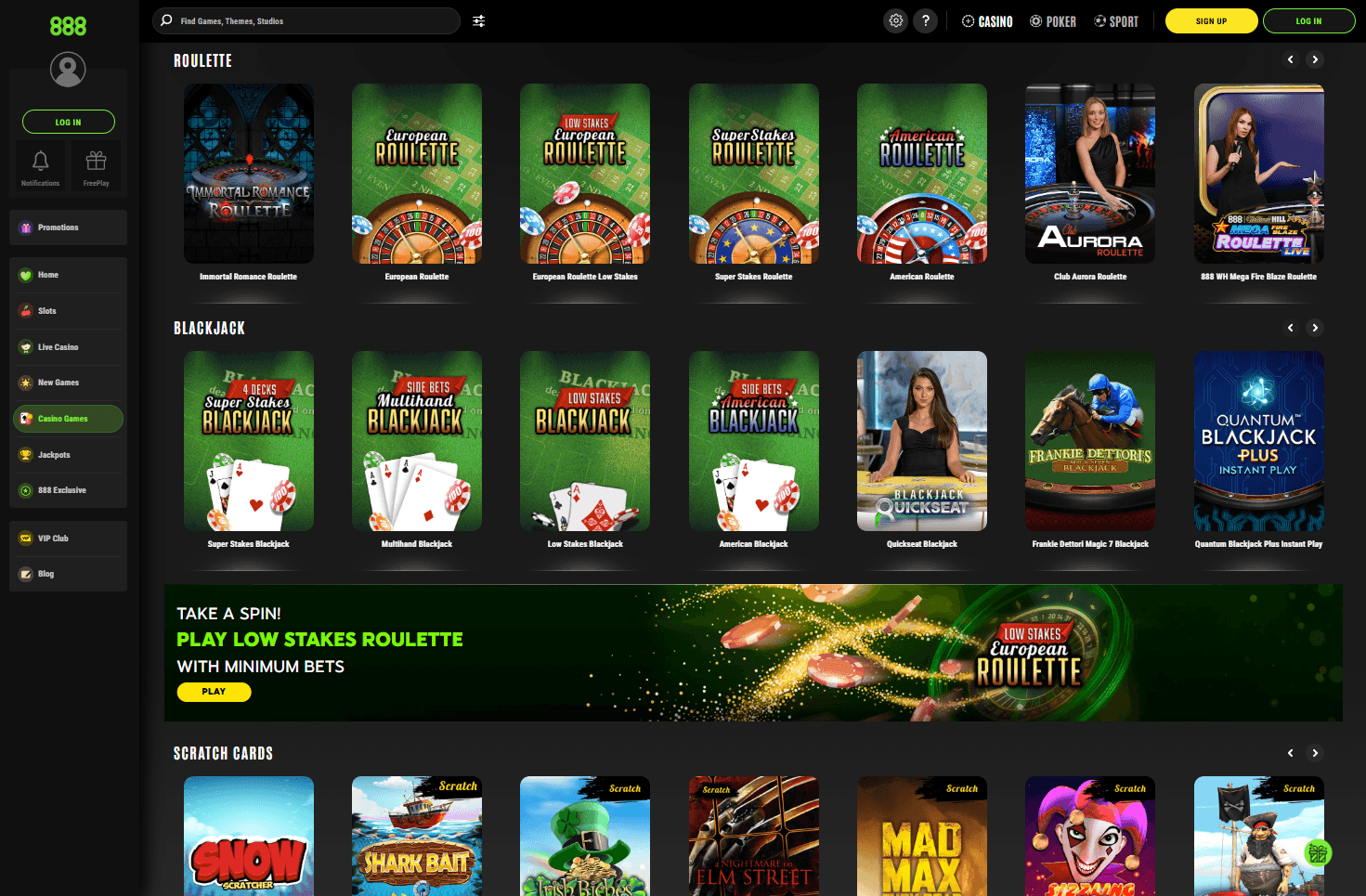 888 Casino Roulette Games