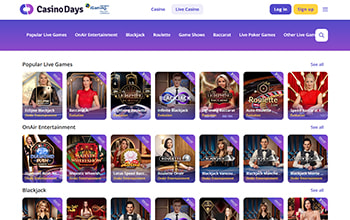 Casino Days Live Games