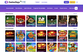 Casino Days Table Games