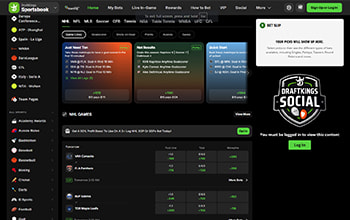 DraftKings Sports Home Page