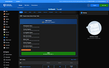 FanDuel Sports Home Page