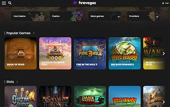 Fire Vegas Homepage