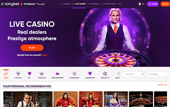 Tonybet Live Games