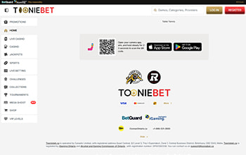 Tooniebet Safe Casino